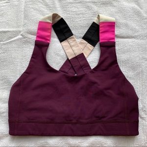 Maroon Lululemon All Sport Bra Size 4